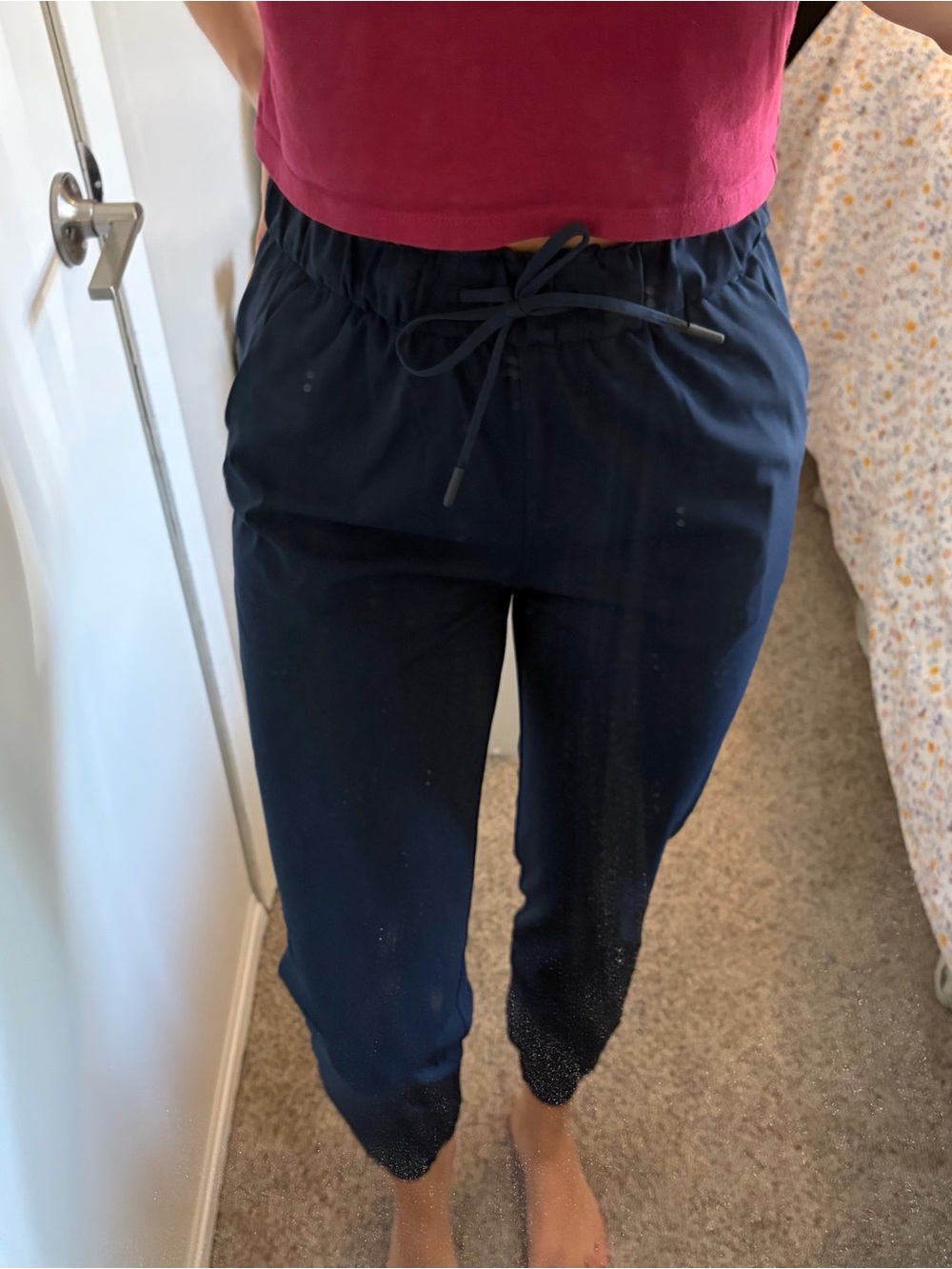 NWOT Lululemon Navy High Rise Jogger Pants